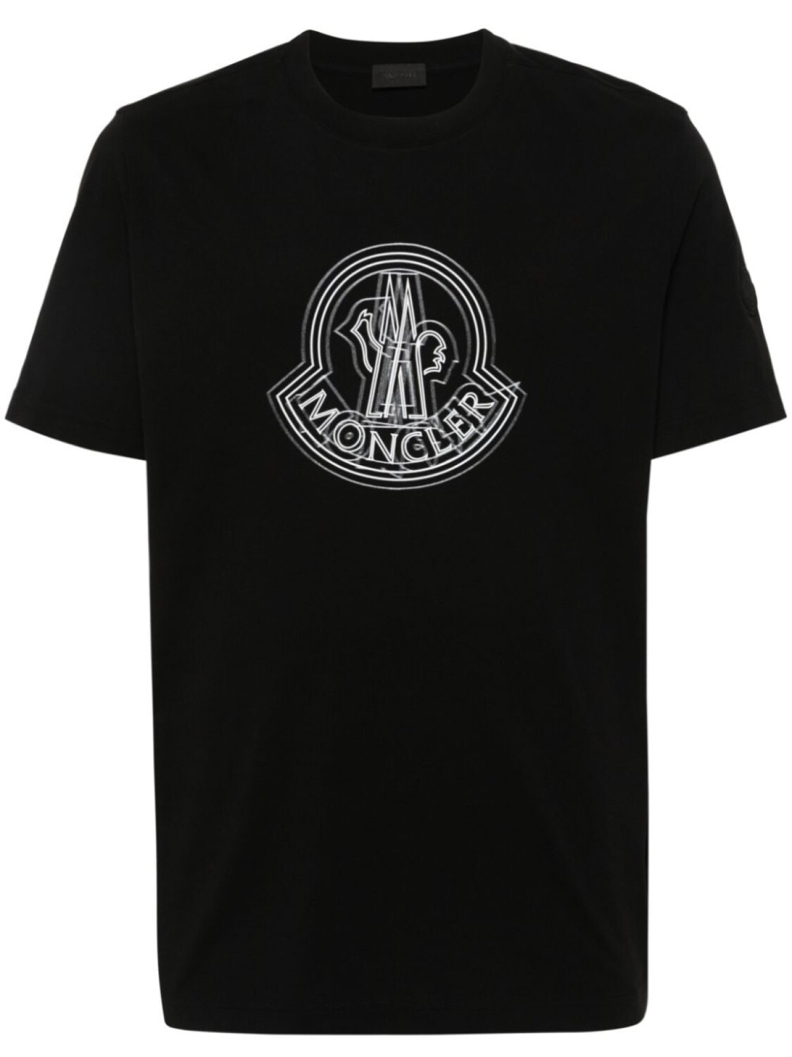 

Moncler футболка с логотипом, черный