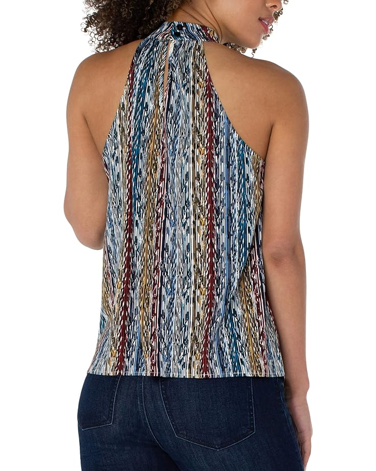 

Топ Liverpool Los Angeles Sleeveless Mock Neck Halter Top, цвет Arrow Ikat