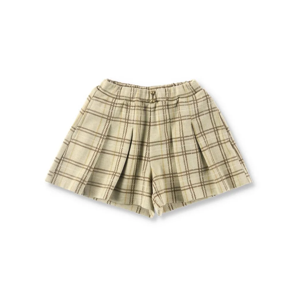 Шорты из клетчатой жаккардовой ткани Branshes, beige