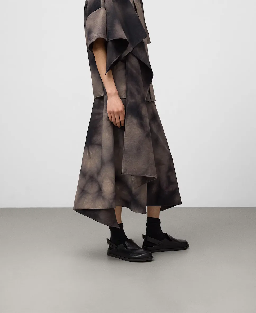 

Мужские брюки-юбка в технике тай-дай Adolfo Dominguez, бежевый