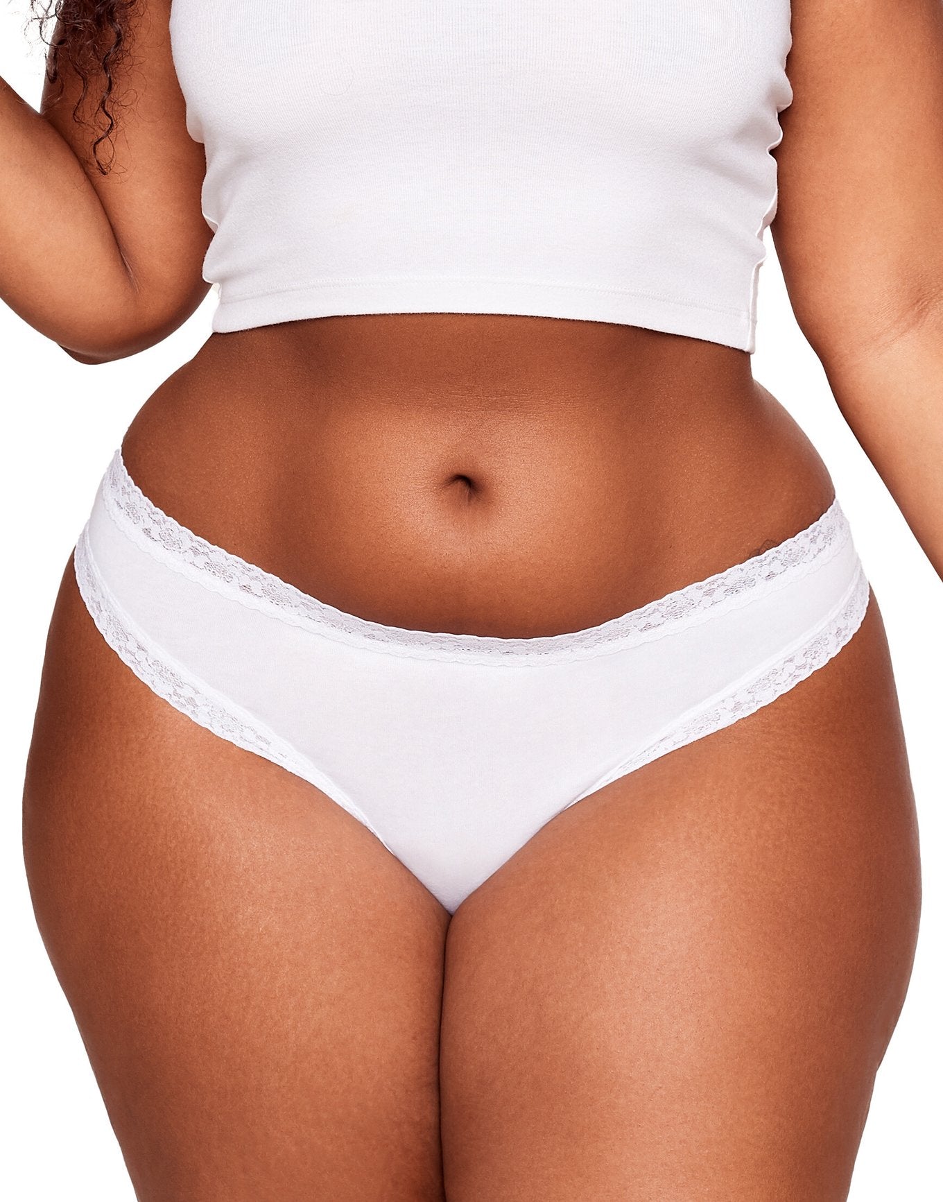 

Женские трусики-стринги Lili Plus-Size Adore Me, цвет bright white