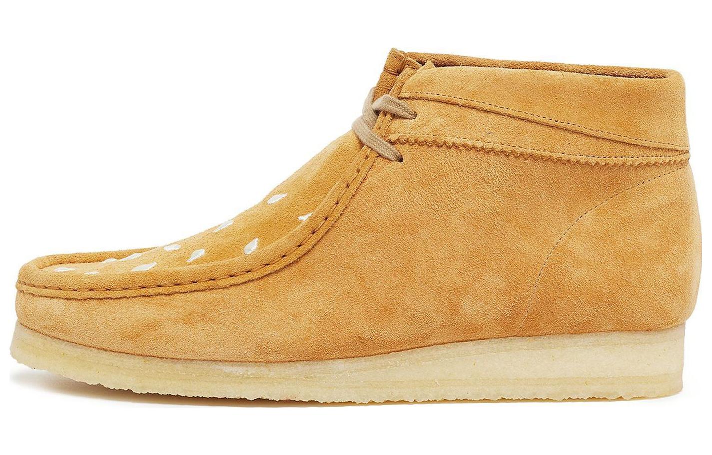 Ботинки женские Clarks Originals X Vandy The Pink Wallabee замшевые, желто-коричневый