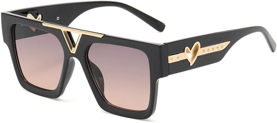 

Ретро-солнцезащитные очки для мужчин и женщин, винтажные солнцезащитные очки для вождения автомобиля, очки с градиентным переходом цвета на ноге VFDHN, 2