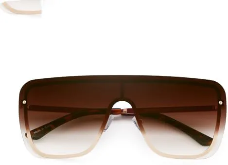

Модные солнцезащитные очки 2027 года для женщин и мужчин: большие солнцезащитные очки в винтажном стиле, солнцезащитные очки-щитки UV400 MTZJH, C2 Gradient Brown
