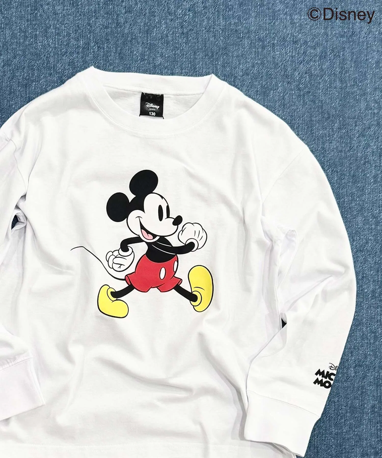 Детская футболка Disney Mickey Mouse с принтом белая