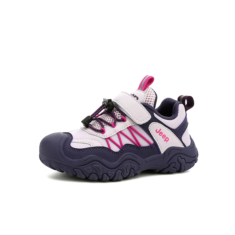 Jeep Детские баскетбольные кроссовки низкие Slip Resistant Lightweight Cushioning Pink Purple — фото 3