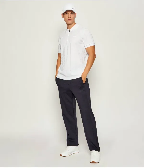 Поло PL_Mirror QZ relaxed fit Boss Green, белый — фото 2