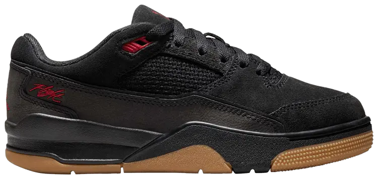

Кроссовки Air Jordan Jordan Flight Court GS 'Black Red Gum', черный