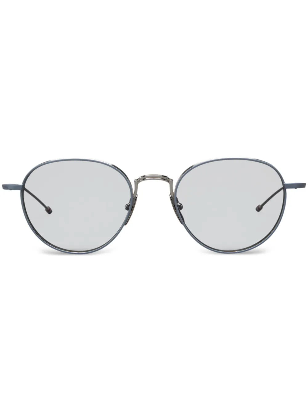 

Солнцезащитные очки в круглой оправе Thom Browne Eyewear, серебяный