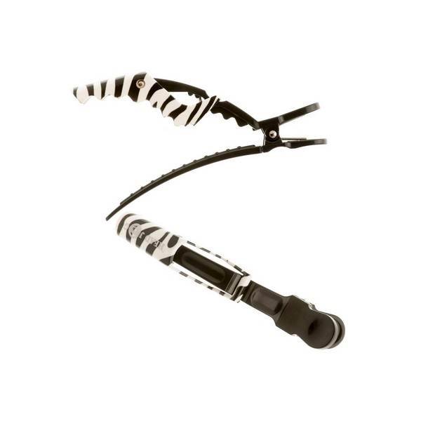 

Зажимы для парикмахерских Head Jog Dino Zebra 4 шт Hair Tools