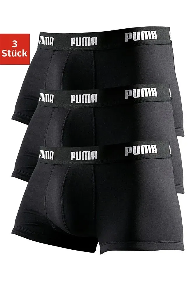 

PUMA Hipster (3 шт. в упаковке), с надписью логотипа на широком поясе, черный