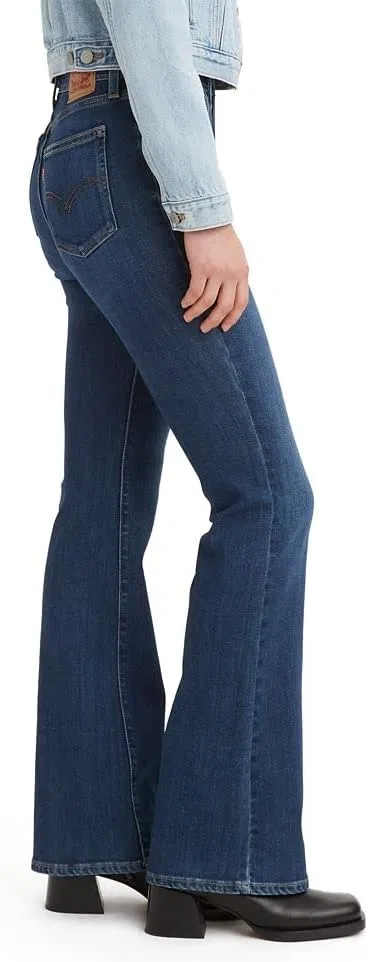 Джинсы Levi's 726 High Rise Flare, темно-индиго потертый — фото 3
