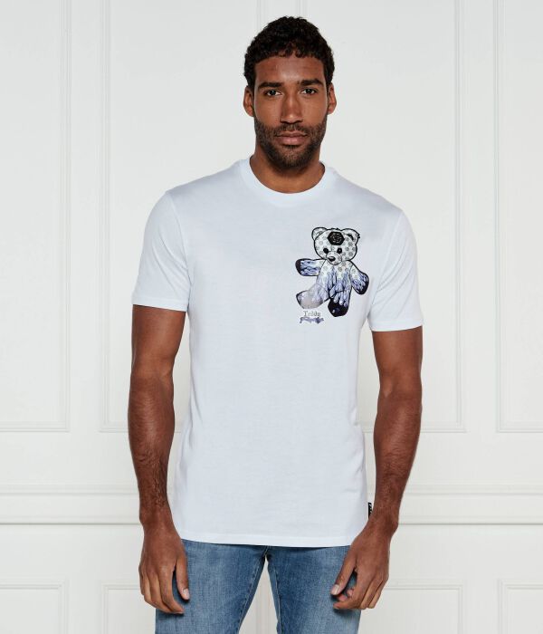 

Футболка с плюшевым мишкой Regular fit Philipp Plein, белый