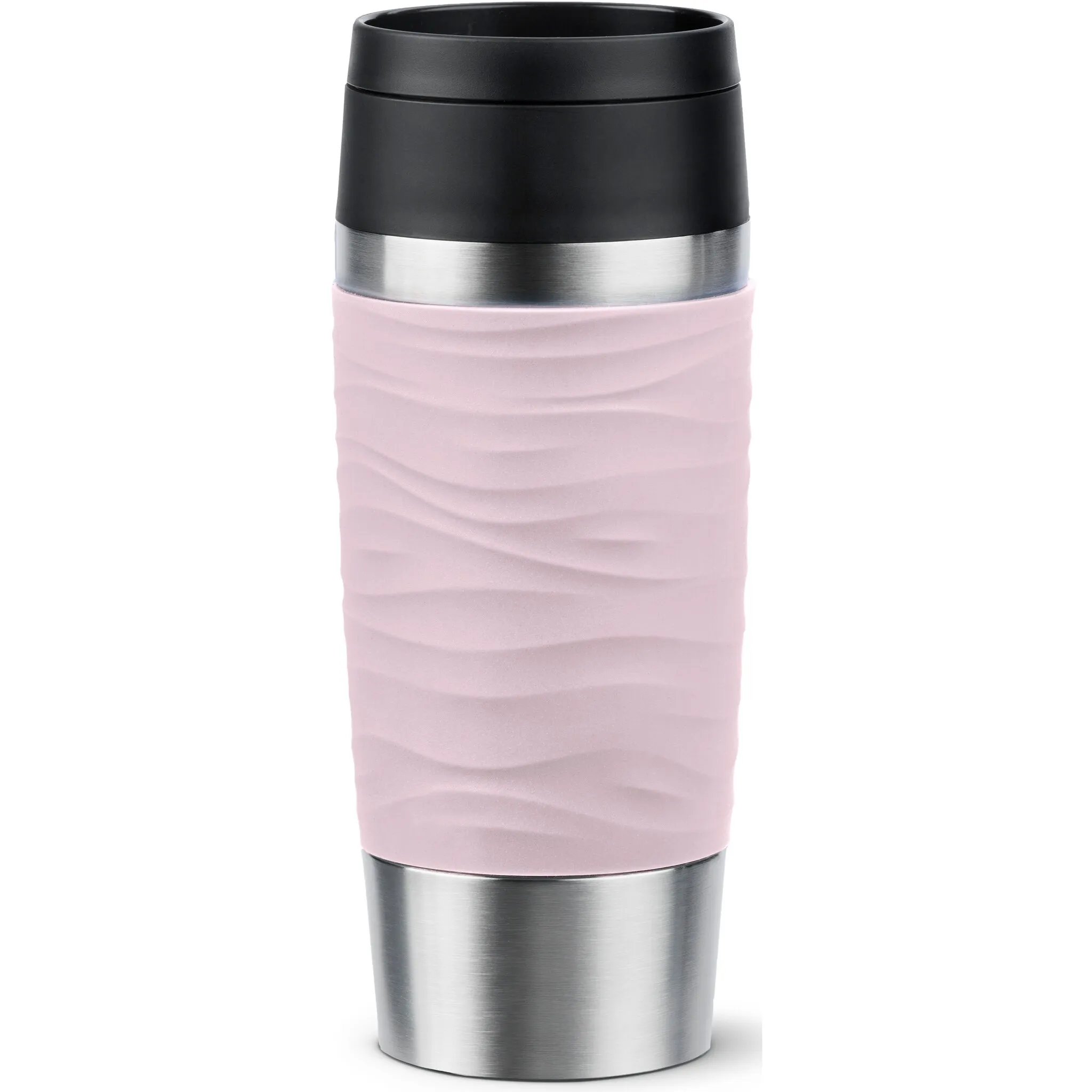 

Термокружка Emsa «Travel Mug Classic Wave», горячая в течение 6 часов, холодная в течение 12 часов, 100% герметичность, можно мыть в посудомоечной машине, отверстие для питья на 360°, цвет Pastell-Pink