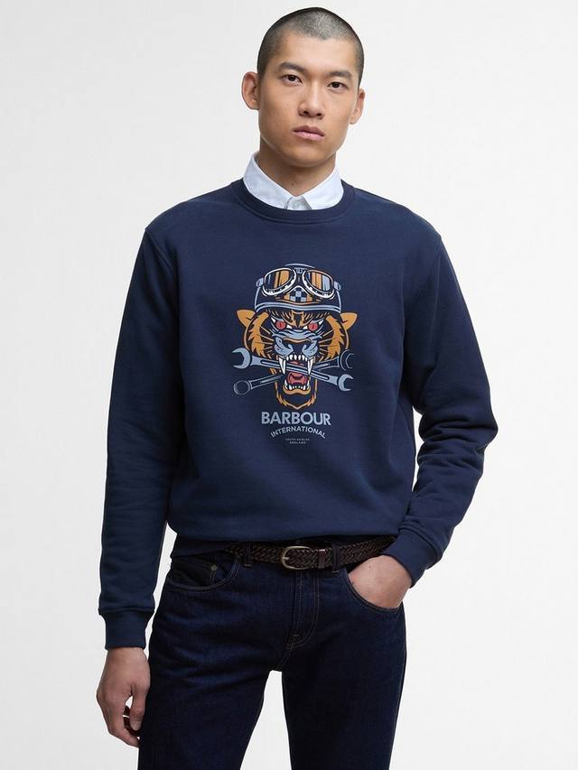 

Толстовка с графическим рисунком carlisle Barbour, цвет Sapphire Navy
