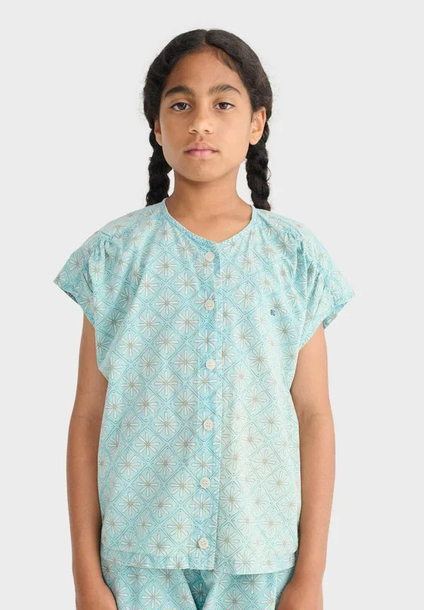 Блузка с мозаичным узором «маргаритки» Bobo Choses, Light Blue