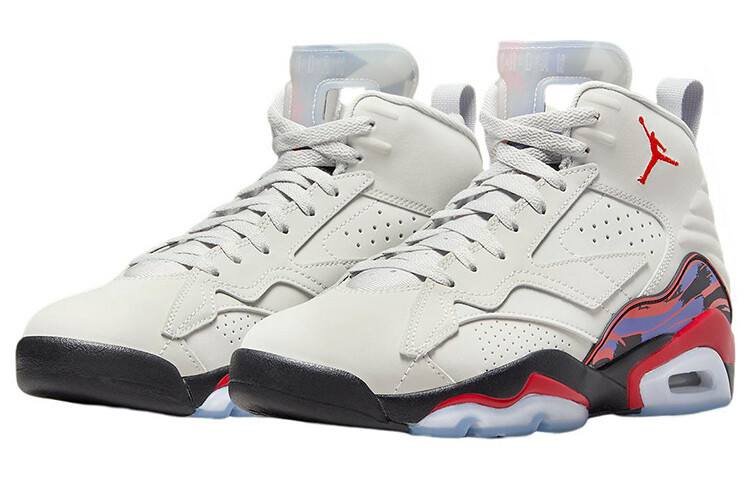 Мужские баскетбольные кроссовки Jordan MVP Vintage, White/Red — фото 3