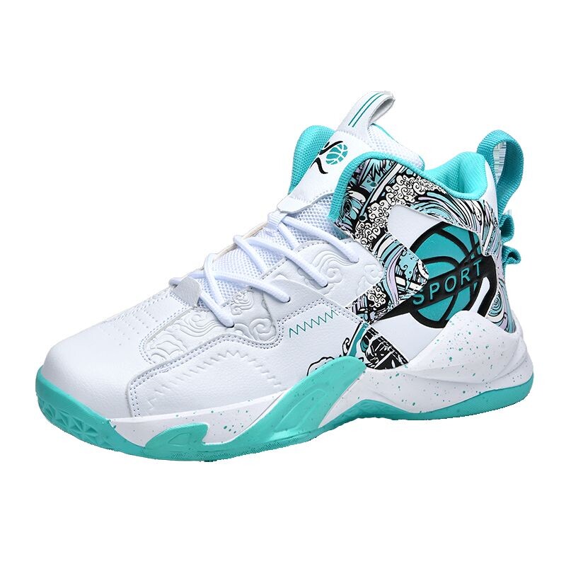 

Баскетбольные кроссовки Basketball Shoes Men Mid-Top Kuding, белый/фиолетовый