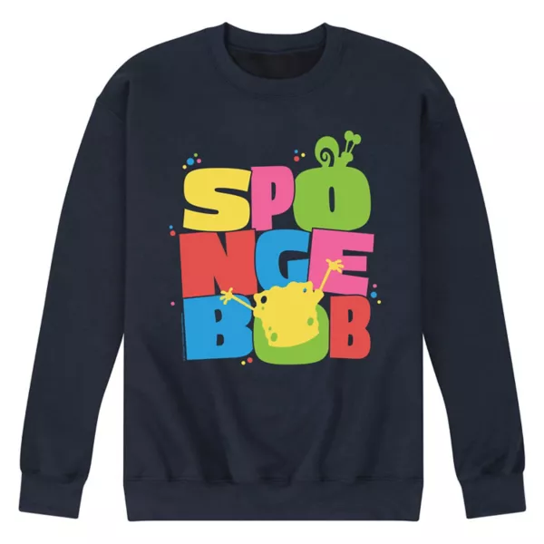

Мужская флисовая толстовка SpongeBob SquarePants Nickelodeon, синий