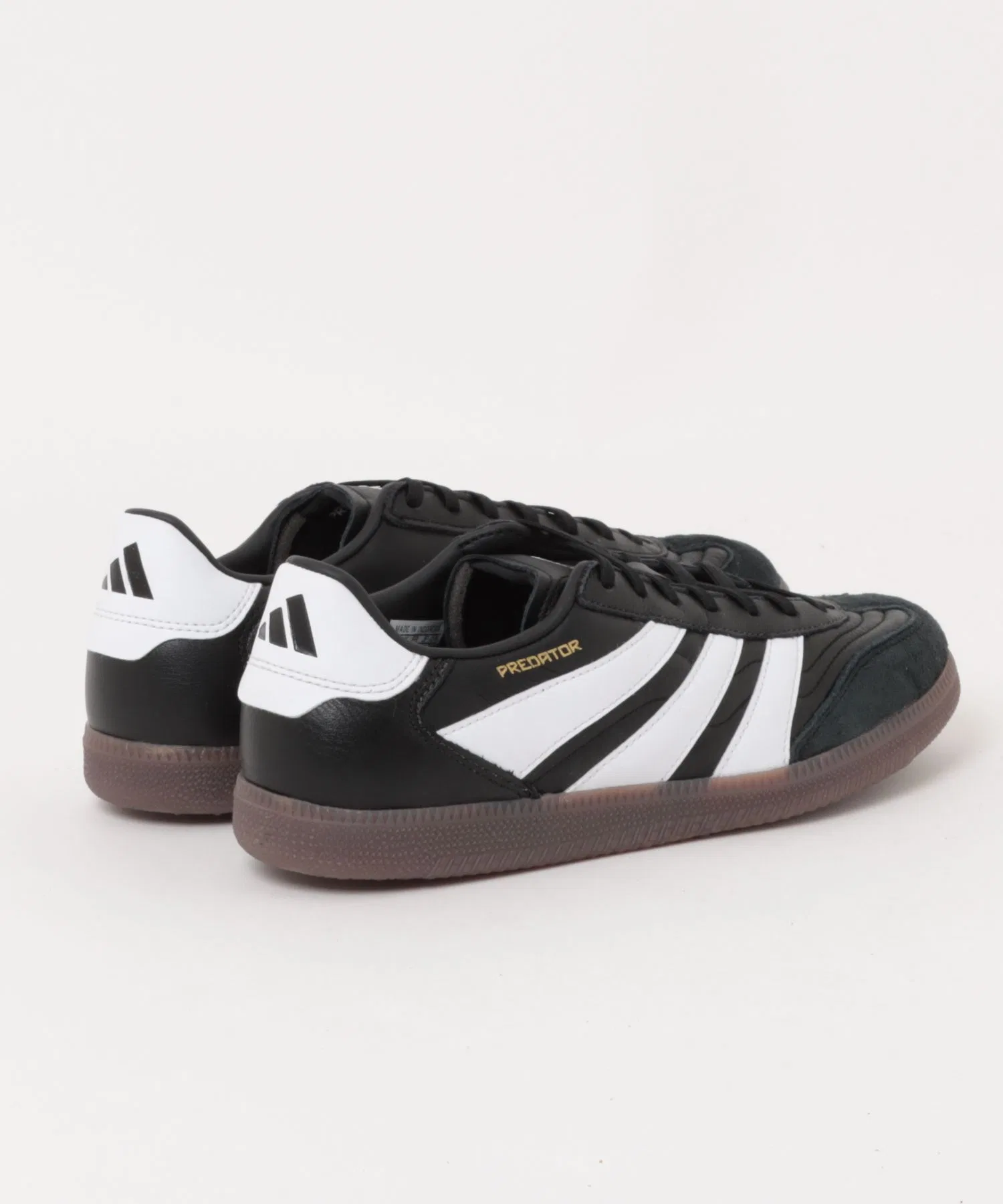 Мужские кроссовки adidas PREDATOR FREESTYLE из натуральной кожи чёрно-белые — фото 2