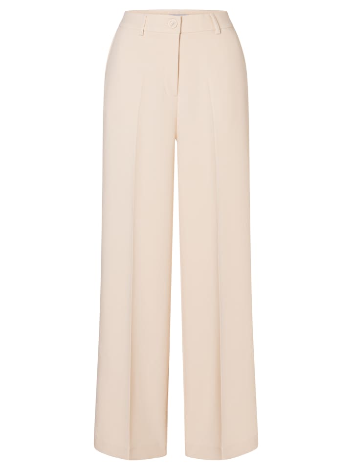 

Брюки из смесовой вискозы миндального крема More & More