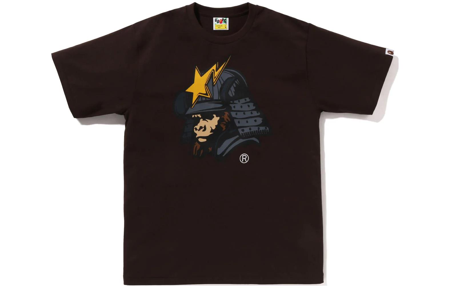 

Футболка BAPE General Kabuto A Bathing Ape, коричневый