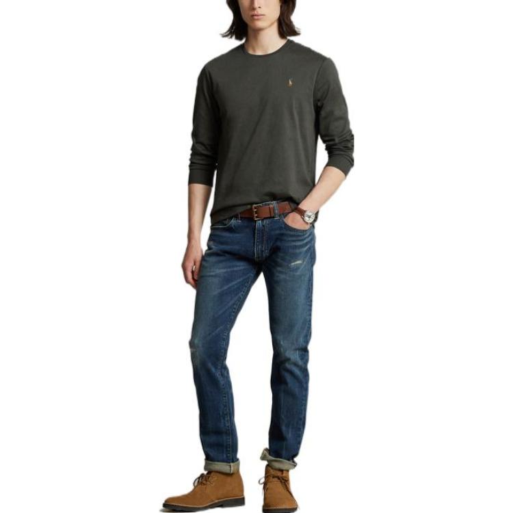 Футболка FW22 мужская Polo Ralph Lauren, зеленый — фото 4
