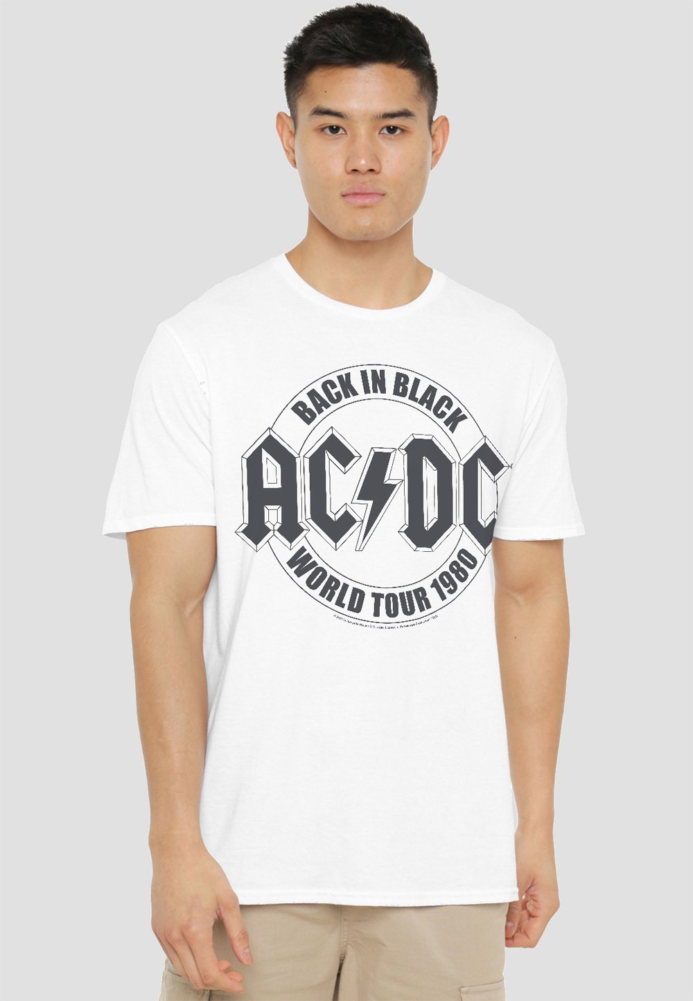 

Футболка с принтом AC DC TOUR EMBLEM Cotton Soul, белый