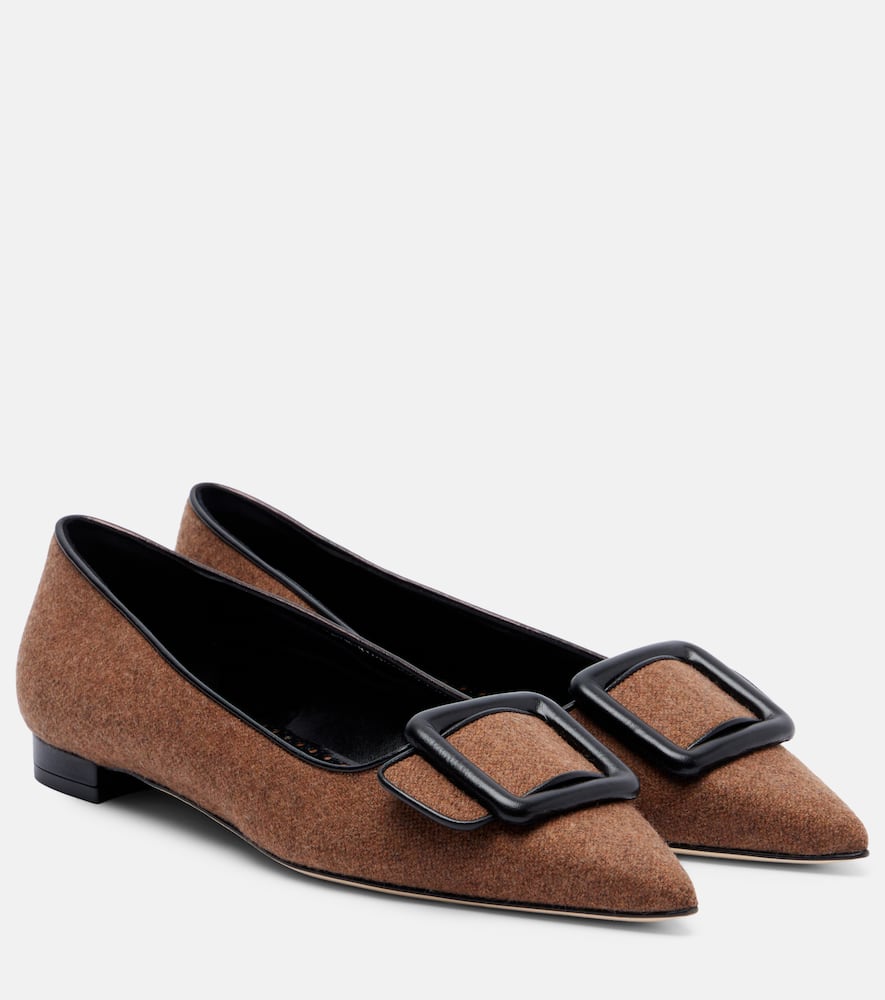 Майсейл балетки на пряжке Manolo Blahnik, Mbrw 2116/Blck 0015