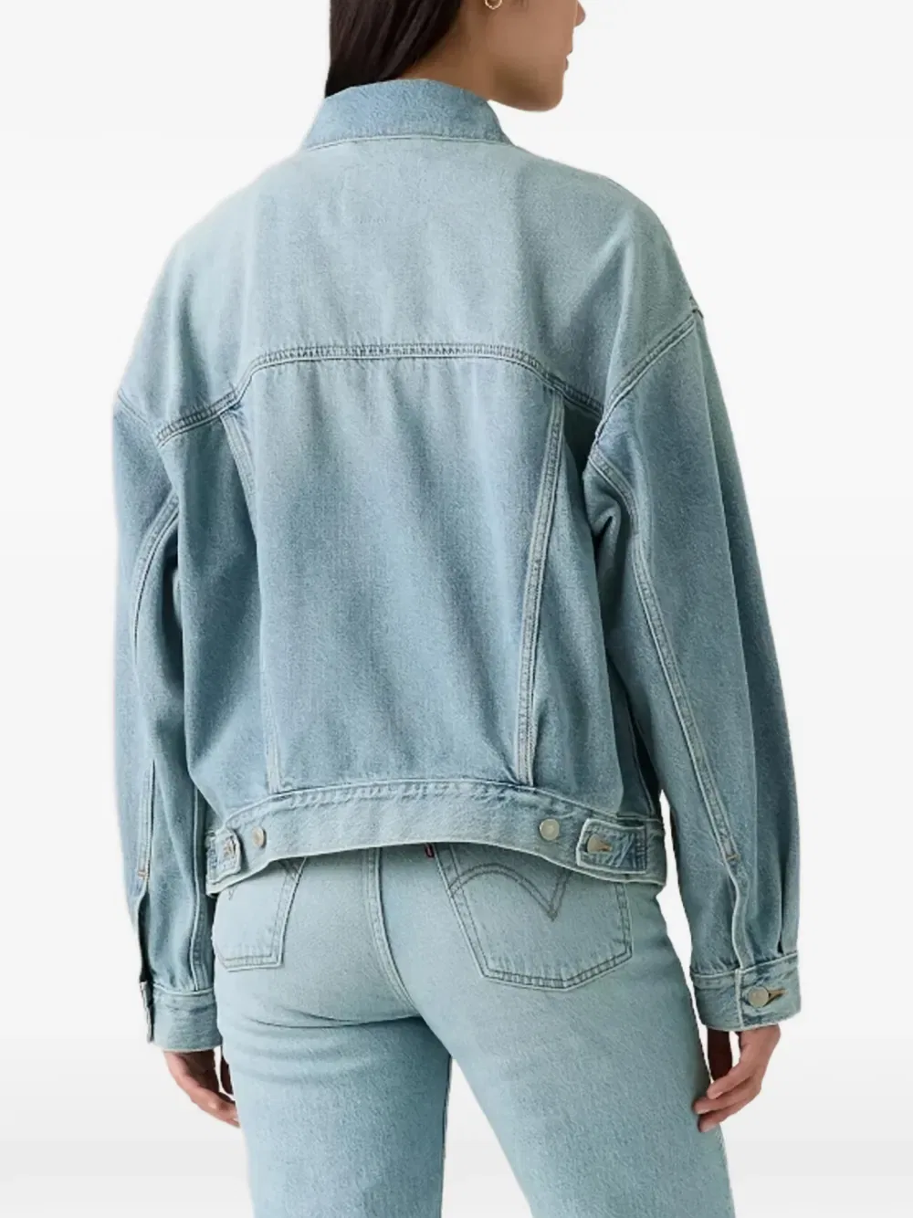 Джинсовая куртка на пуговицах в стиле 90-х Levi'S, синий — фото 3