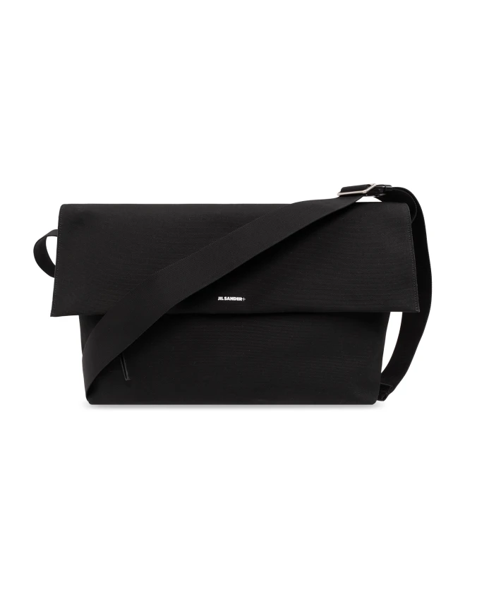 

Сумка через плечо с логотипом Jil Sander, черный