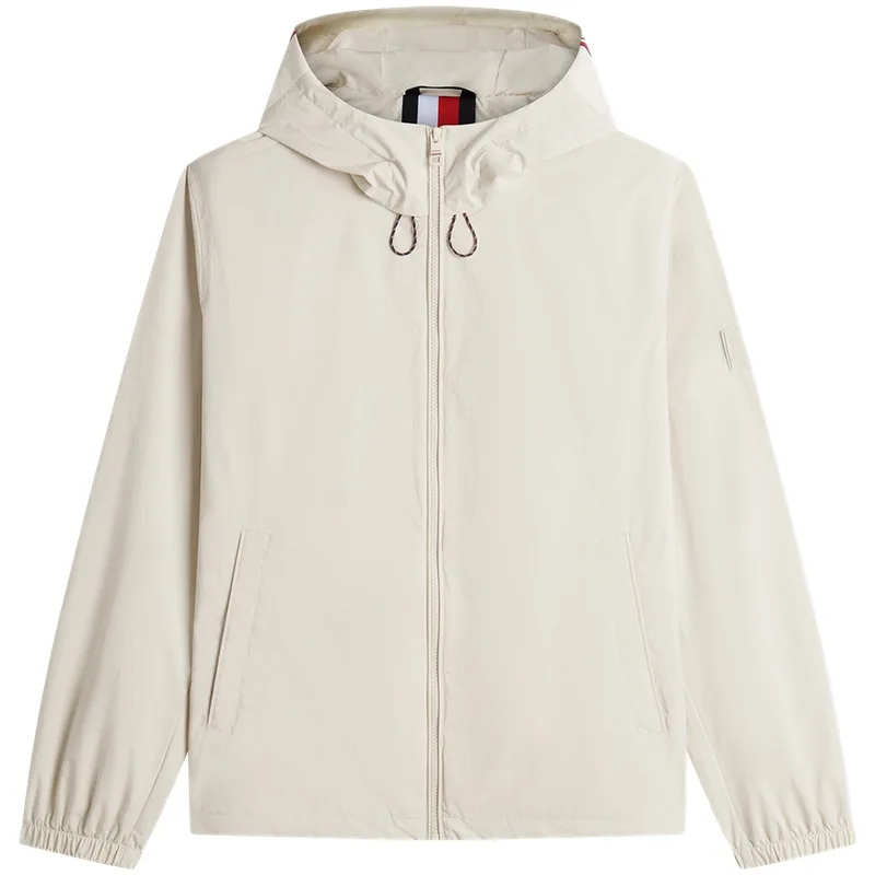 Куртка мужская с капюшоном Tommy Hilfiger, экрю ACG