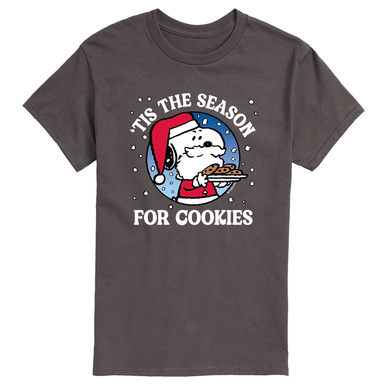 

Мужская футболка с изображением арахиса Tis The Season Cookies Licensed Character