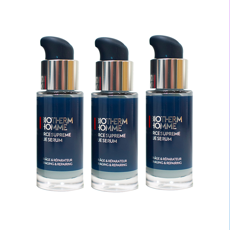 BIOTHERM Blue Diamond мужской набор пробников сыворотки и лосьона для уменьшения морщин, подтяжки, увлажнения и восстановления — фото 2