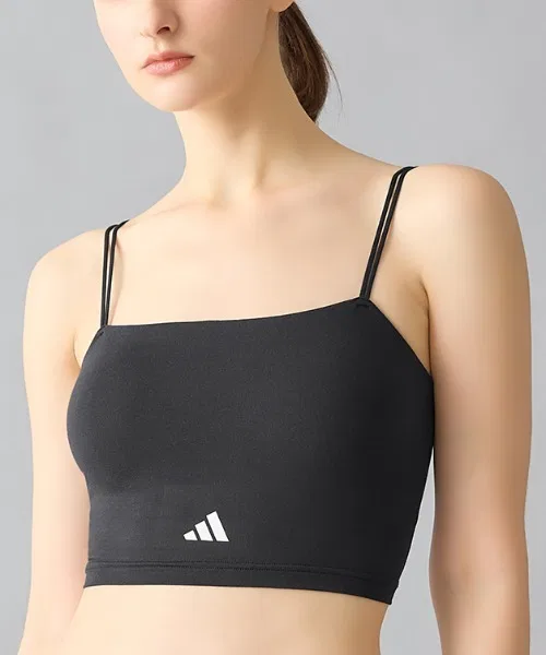 Мини-бра-ками сол adidas с вставками, черный