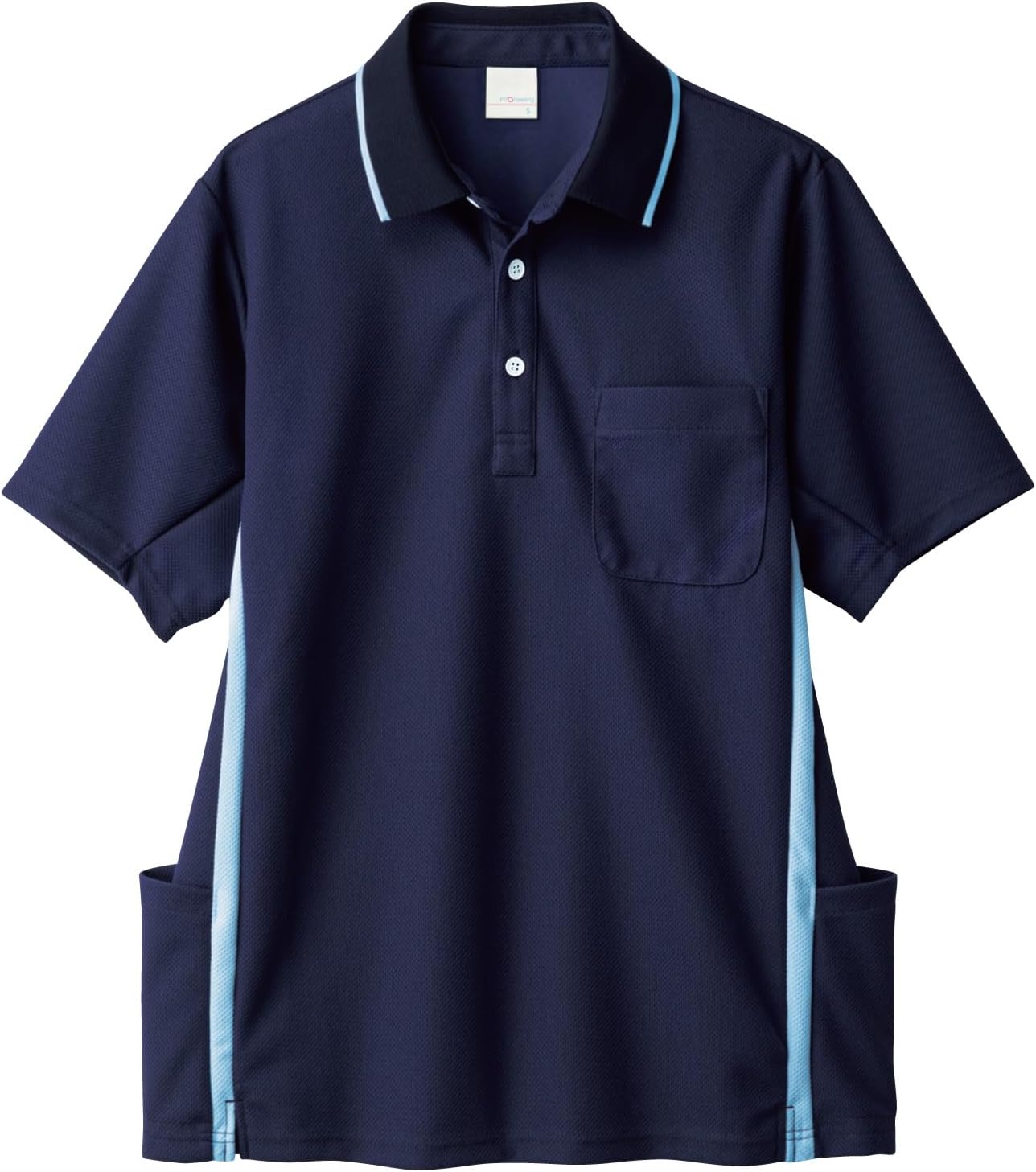 

Футболка-поло с коротким рукавом PROFeeling (унисекс) - прохладная, с боковыми карманами, прочная, влагоотводящая, быстросохнущая, антивирусная, спортивная, для ухода (PK398), темно-синий