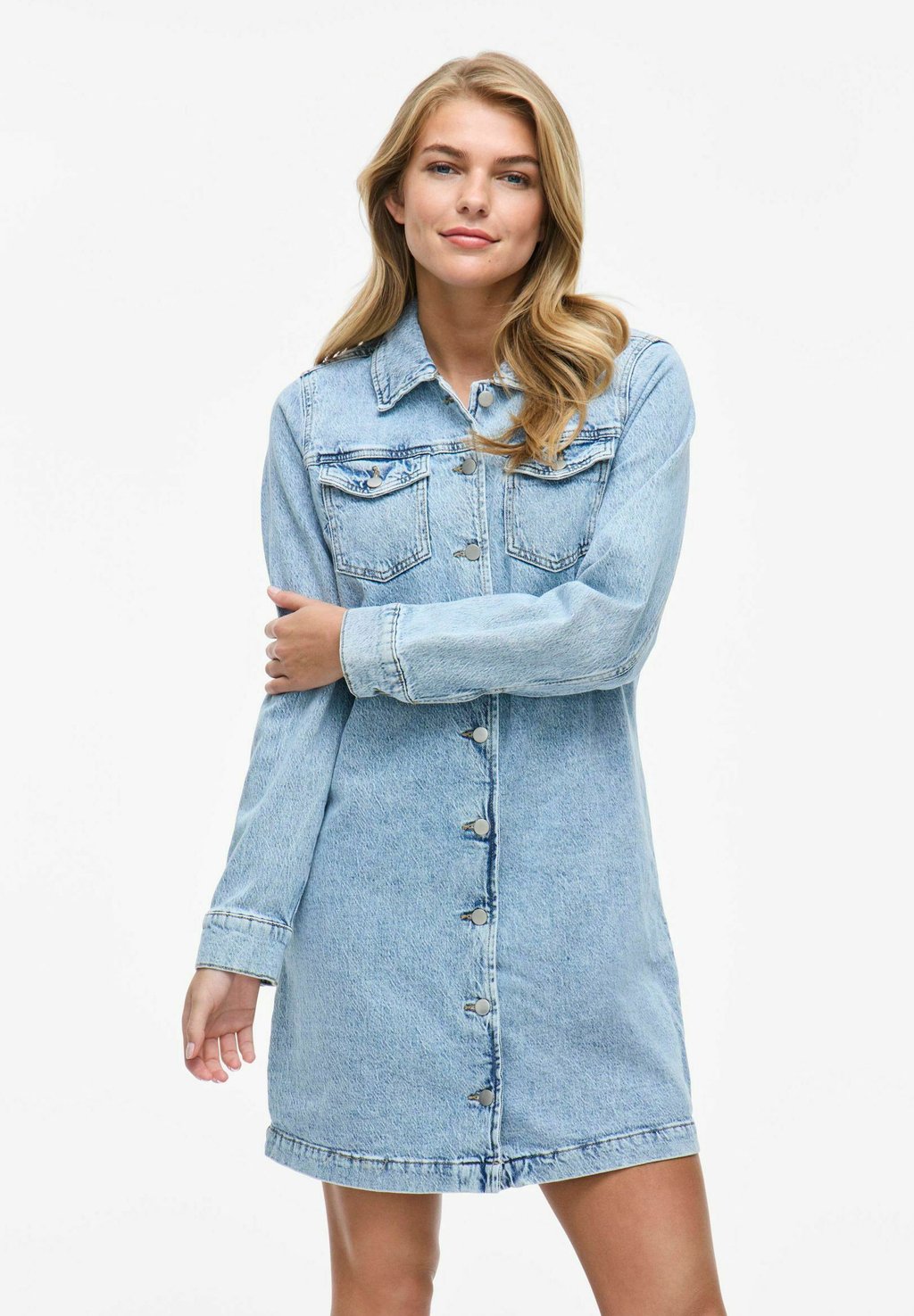 

Джинсовое платье VIJAF KURZES VILA, цвет Light Blue Denim