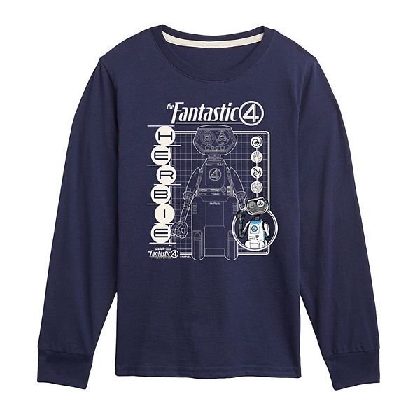 

Футболка с длинным рукавом Herbie Blueprint The Fantastic Four: First Steps Marvel, Navy
