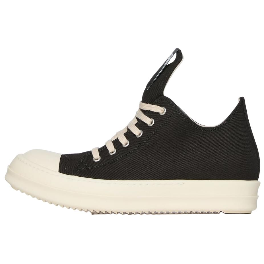 

Rick Owens DRKSHDW Мужские низкие парусиновые туфли Hollywood, черные