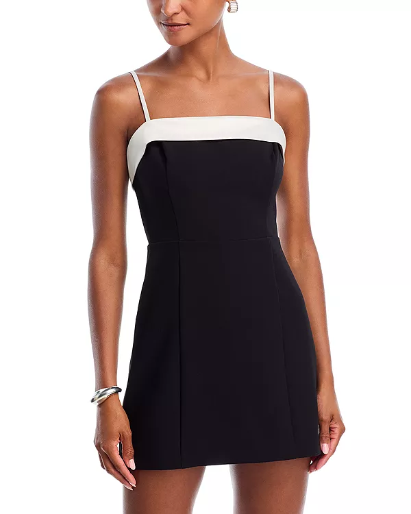 

Платье Azra из твила Carey с отворотом French Connection, черный