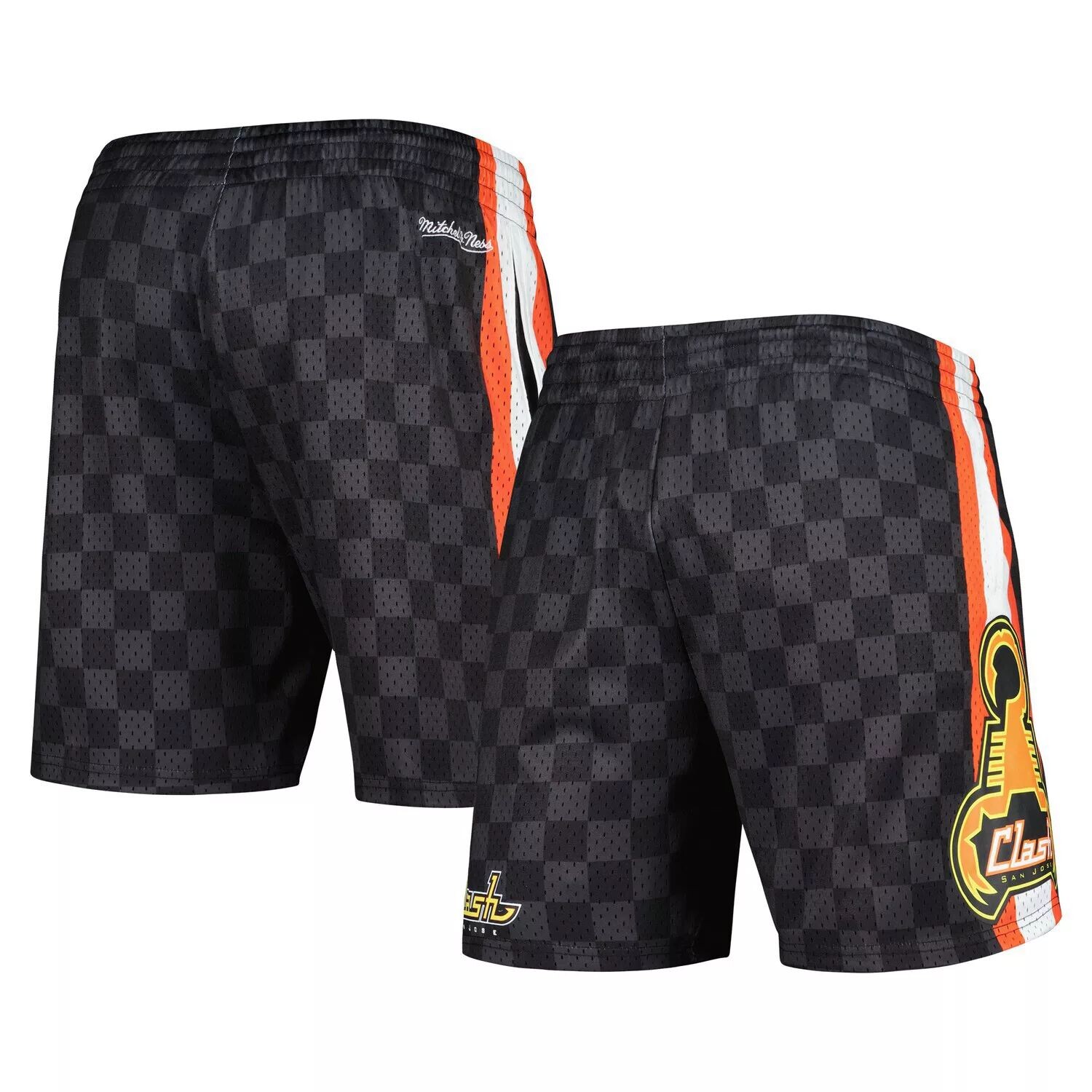 

Мужские черные сетчатые шорты Mitchell & Ness San Jose Earthquakes City