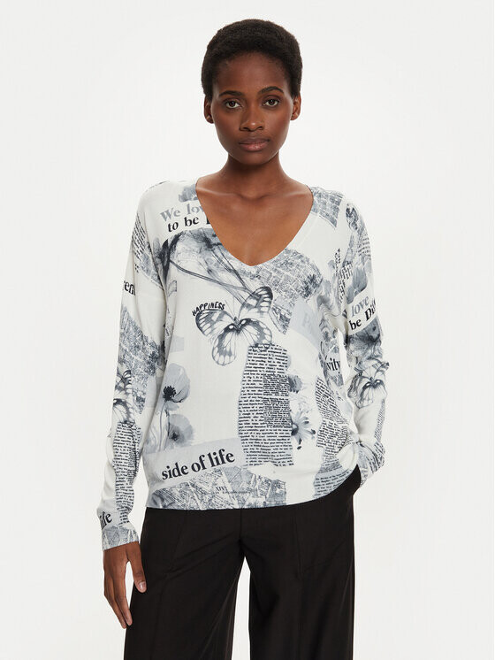 

Свитер обычного кроя Desigual, экрю