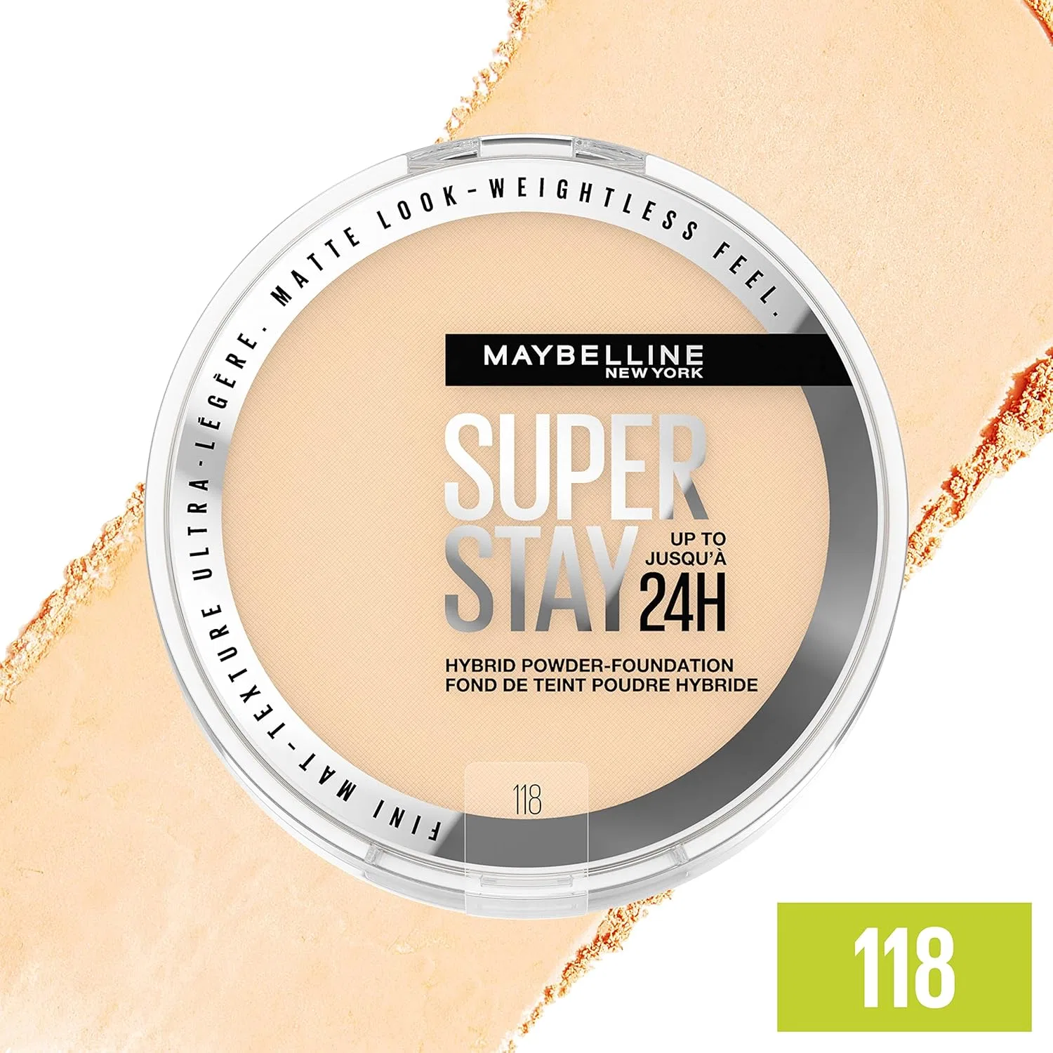 Тональная пудра Maybelline Super Stay 24HR Hybrid Powder Foundation 118 — фото 4