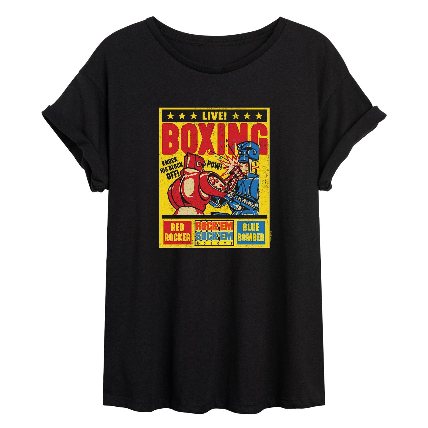 

Футболка для юниоров Rock 'Em Sock 'Em Robots Live Boxing с графическим рисунком Licensed Character