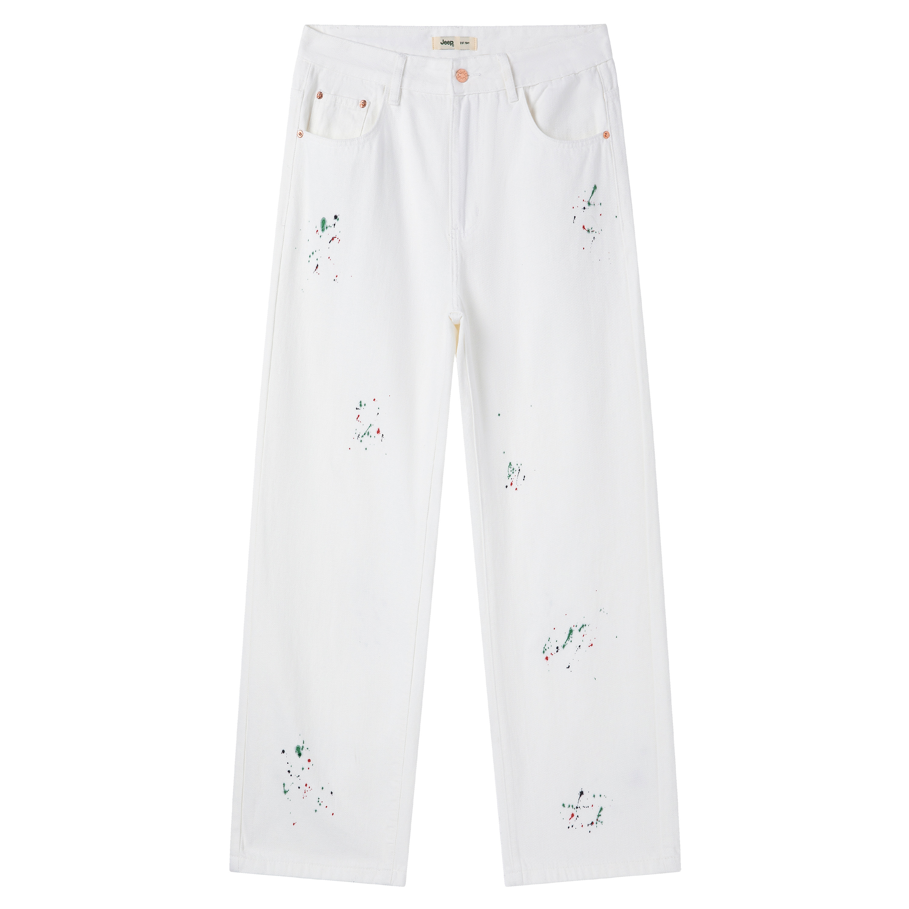 

Jeep Джинсы Unisex P755MWNQ07 White Moderate Straight Fit