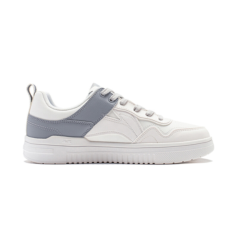 Кроссовки LINING Qingyun Skateboarding Shoes Men Low-top Cloud White / Extreme Gray, белый — фото 2