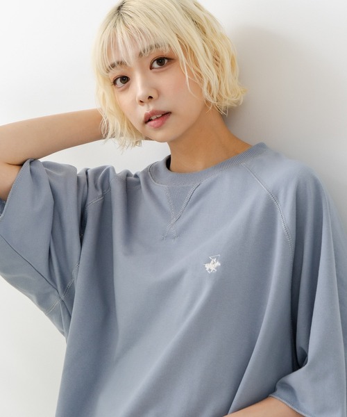 

Мини-футболка с рукавами реглан из флиса BEVERLY HILLS POLO CLUB