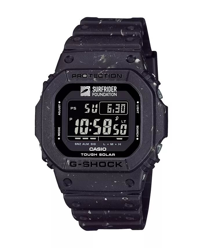 

Мужские цифровые часы Surfrider Foundation Collaboration из черной смолы, 43,2 мм G5600SRF-1 G-Shock, черный