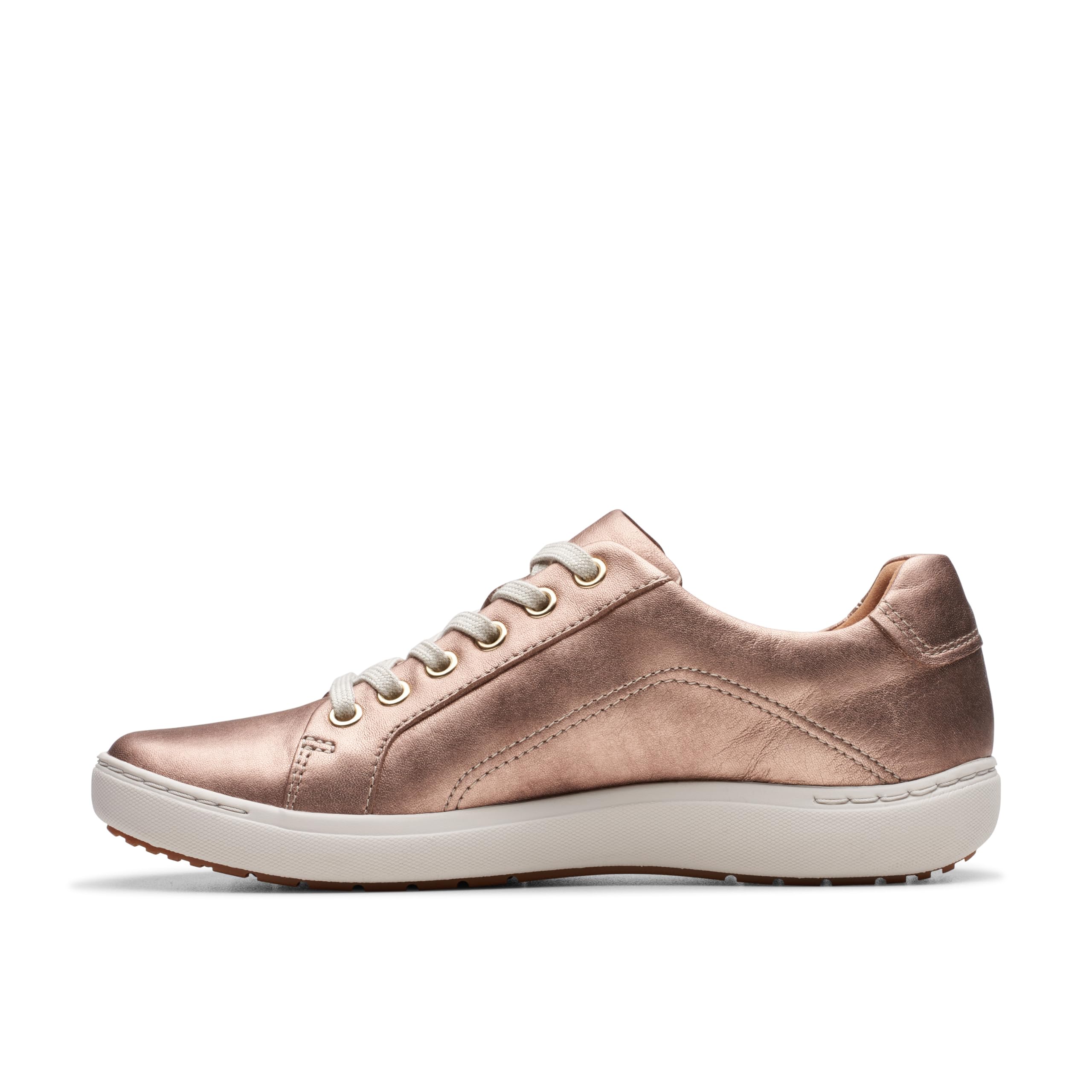 Кроссовки Clarks Nalle Lace, Rose Gold Leather — фото 4