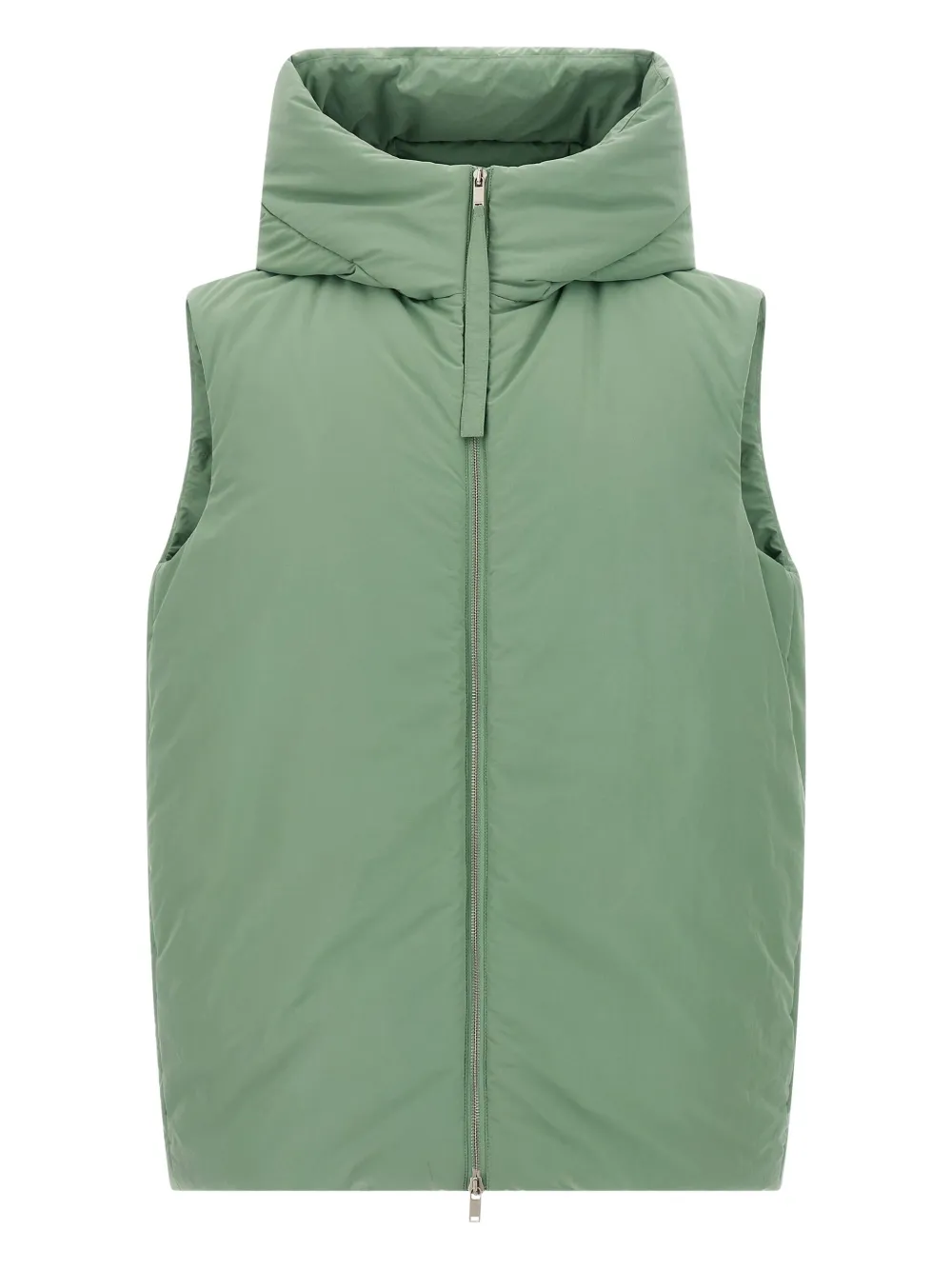 

Пуховый жилет с капюшоном 160 JIL SANDER, зеленый